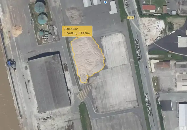 Orthophotographie d'un site industriel par drone